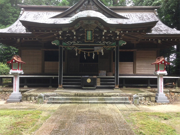 大井神社【水戸市飯富町】新灯篭完成写真